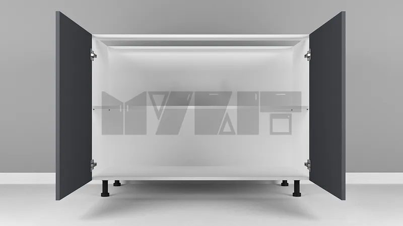 یونیت زمینی 120-100 سانتیمتر - 50 درصد ورق بدنه - 30 درصد ورق درب gallery1