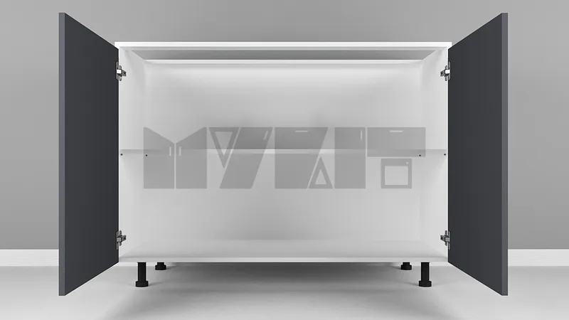 یونیت زمینی دستگیره پروفیلی 120-100 سانتیمتر - 50 درصد ورق بدنه - 30 درصد ورق درب gallery1
