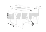 زیر سینکی (PVC) ساده 120-80 سانت - 100 درصد ورق بدنه - 22 درصد ورق درب thumb 3