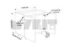 زیر سینکی (MDF) دستگیره پروفیلی 120-80 سانت - 35 درصد ورق بدنه - 22 درصد ورق درب gallery2