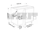 یونیت زمینی دستگیره پروفیلی ثابتخور 120-110 سانتیمتر - 65 درصد ورق بدنه - 15 درصد ورق درب thumb 3