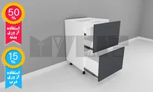 یونیت ساده 2 کشو -1 کشو مخفی- 30-60 سانت-50 درصد ورق بدنه-15 درصد ورق درب gallery0
