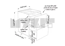 یونیت دستگیره پروفیلی 2 کشو -1 کشو مخفی- 70-120 سانت-65 درصد ورق بدنه-30 درصد ورق درب gallery1
