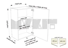 یونیت دیواری ارتفاع 110 عرض 15 تا 30 سانتیمتر - 25 درصد ورق بدنه - 13 درصد ورق درب gallery3