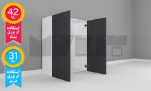 یونیت دیواری ارتفاع 110 عرض 70 تا 90 سانتیمتر - 42 درصد ورق بدنه - 31 درصد ورق درب gallery0