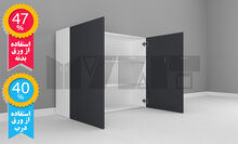 یونیت دیواری ارتفاع 110 عرض 100 تا 120 سانتیمتر - 47 درصد ورق بدنه - 40 درصد ورق درب gallery0