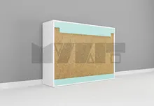 یونیت دیواری ارتفاع 110 عرض 100 تا 120 سانتیمتر - 47 درصد ورق بدنه - 40 درصد ورق درب gallery2
