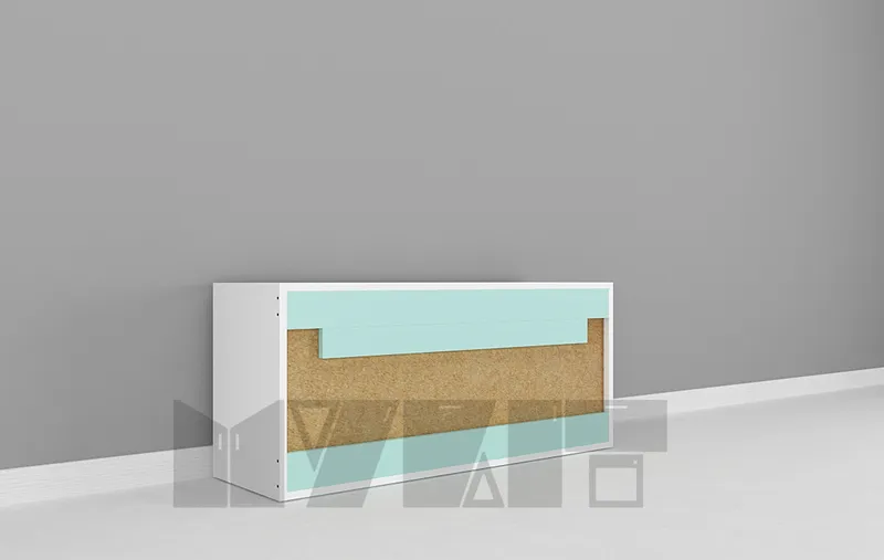 کابینت دیواری جکی ارتفاع 55 عرض 70 تا 90 سانتیمتر - 23 درصد ورق بدنه - 16 درصد ورق درب gallery2