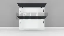 کابینت دیواری جکی ارتفاع 70 عرض 100 تا 120 سانتیمتر - 33 درصد ورق بدنه - 26 درصد ورق درب gallery1