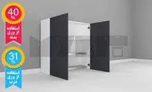 یونیت دیواری ارتفاع 110 عرض 90 سانتیمتر - 40 درصد ورق بدنه - 31 درصد ورق درب gallery0