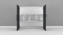 یونیت دیواری ارتفاع 110 عرض 90 سانتیمتر - 40 درصد ورق بدنه - 31 درصد ورق درب gallery1