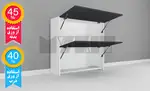 یونیت دیواری ارتفاع 110 عرض 120 سانتیمتر - 45 درصد ورق بدنه - 40 درصد ورق درب thumb 1