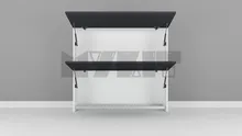 یونیت دیواری ارتفاع 110 عرض 120 سانتیمتر - 45 درصد ورق بدنه - 40 درصد ورق درب gallery1