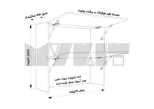 یونیت دیواری ارتفاع 110 عرض 120 سانتیمتر - 45 درصد ورق بدنه - 40 درصد ورق درب gallery3