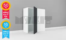 یونیت دیواری ثابتخور ارتفاع 90 عرض 100-70 سانتیمتر - 50 درصد ورق بدنه - 16 درصد ورق درب gallery1
