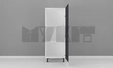 یونیت کمدی 60-50 سانتیمتر - ارتفاع 143-137 سانتیمتر - 70 درصد ورق بدنه - 35 درصد ورق درب gallery1