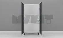 یونیت کمدی 90-70 سانتیمتر - ارتفاع 143-137 سانتیمتر - 85 درصد ورق بدنه - 55 درصد ورق درب gallery1