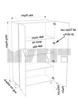 یونیت کمدی 90-70 سانتیمتر - ارتفاع 253-247 سانتیمتر - 100 درصد ورق بدنه - 90 درصد ورق درب gallery3