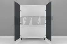 یونیت کمدی 100-120 سانتیمتر - ارتفاع 143-137 سانتیمتر - 100 درصد ورق بدنه - 60 درصد ورق درب gallery1