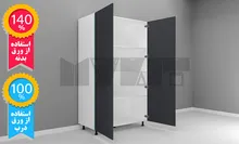 یونیت کمدی 120-100 سانتیمتر - ارتفاع 253-247 سانتیمتر - 140 درصد ورق بدنه - 100 درصد ورق درب gallery0