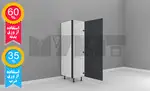 یونیت کمدی دستگیره پروفیلی 45-30 سانتیمتر -  ارتفاع 143-137 سانتیمتر - 60 درصد ورق بدنه - 35 درصد ورق درب thumb 1