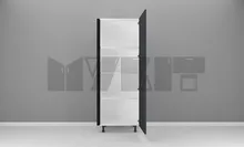 یونیت کمدی دستگیره پروفیلی 45-30 سانتیمتر -  ارتفاع 231-227 سانتیمتر - 75 درصد ورق بدنه - 45 درصد ورق درب gallery1