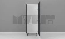 یونیت کمدی دستگیره پروفیلی 60-50 سانتیمتر -  ارتفاع 143-137 سانتیمتر - 70 درصد ورق بدنه - 35 درصد ورق درب gallery1