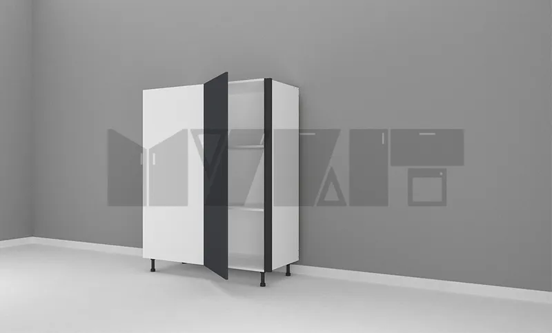 یونیت کمدی دستگیره پروفیلی ثابتخور 120-110 سانتیمتر - ارتفاع 143-137 سانتیمتر - 125 درصد ورق بدنه - 35 درصد ورق درب gallery1