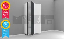 یونیت کمدی دستگیره پروفیلی ثابتخور 120-110 سانتیمتر - ارتفاع 253-247-231-227-213-207 سانتیمتر - 160 درصد ورق بدنه - 50 درصد ورق درب gallery0