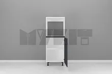 یونیت کمدی فر 60 سانتیمتر - ارتفاع 143-137 سانتیمتر - 60 درصد ورق بدنه - 15 درصد ورق درب gallery1