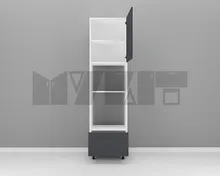 یونیت کمدی فر و ماکرویو یک کشو 60 سانتیمتر - ارتفاع 213-207 سانتیمتر - 80 درصد ورق بدنه - 25 درصد ورق درب gallery1