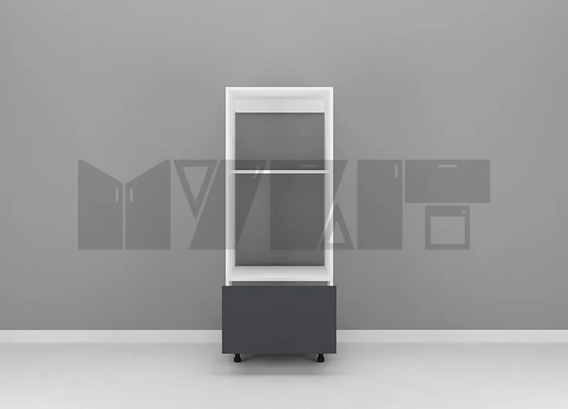 یونیت کمدی فر و ماکرویو یک کشو 60 سانتیمتر - ارتفاع 143-137 سانتیمتر - 60 درصد ورق بدنه - 7 درصد ورق درب gallery1