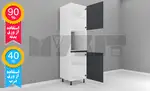 یونیت کمدی فر 60 سانتیمتر - ارتفاع 231-227 سانتیمتر - 90 درصد ورق بدنه - 40 درصد ورق درب thumb 1