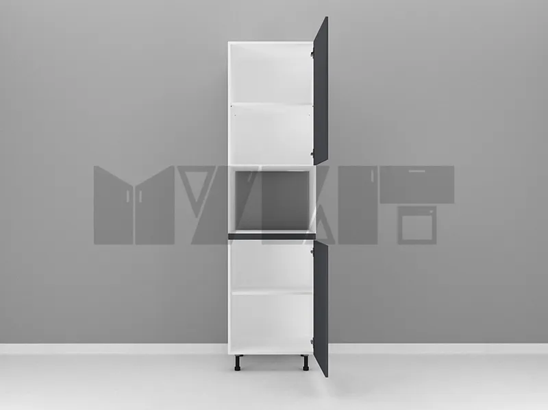 یونیت کمدی ماکرویو 60 سانتیمتر - ارتفاع 231-227 سانتیمتر - 90 درصد ورق بدنه - 40 درصد ورق درب gallery1