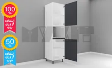 یونیت کمدی ماکرویو 60 سانتیمتر - ارتفاع 253-247 سانتیمتر - 100 درصد ورق بدنه - 50 درصد ورق درب gallery0