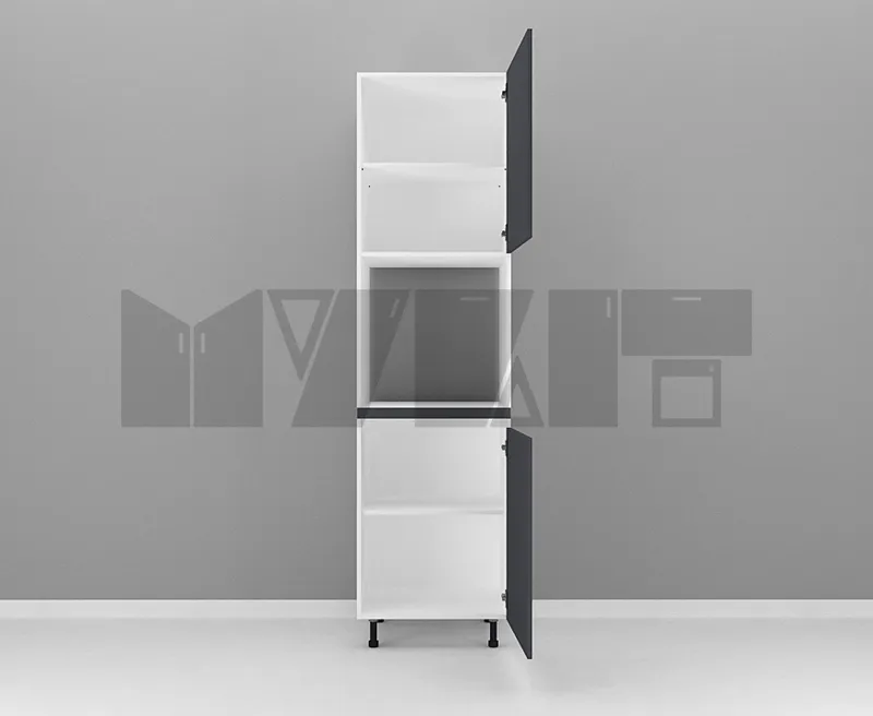 یونیت کمدی دستگیره پروفیلی فر 60 سانتیمتر - ارتفاع 213-207 سانتیمتر - 80 درصد ورق بدنه - 30 درصد ورق درب gallery1